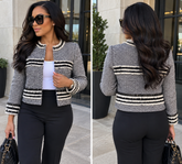 Tory Burch Rosemary Tweed Jacket/Blazer
