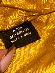Prada Triangle Plate Re-Nylon Key Charm