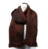 LV Brown Logomania Scarf