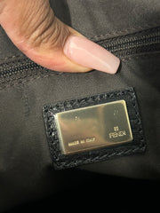 Fendi Zucchino Black Tote