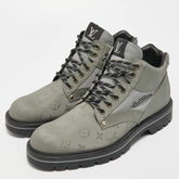 LV Green Canvas Lace Up Boots