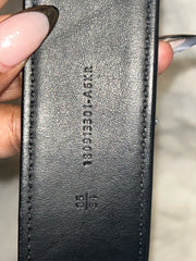 Fendi Black Leather Belt