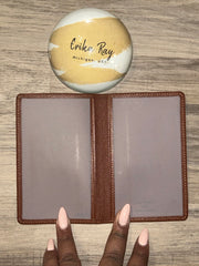 LV Brown Taiga Photo/Card & ID Holder