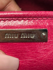 Miu Miu Pink Leather 2-Way Tote