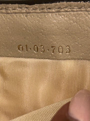 Gucci GG & Cream Canvas Vintage Compact Wallet