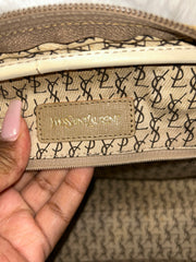 YSL Vintage Coated Canvas Top Handle Bag