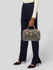 YSL Vintage Coated Canvas Top Handle Bag