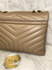 YSL Calfskin Quilted Medium Lou Lou