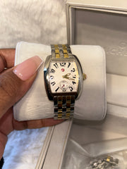 Michele Gold Silver Urban Mini Watch
