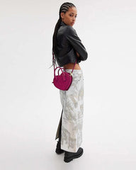 Coach Magenta Heart Bag