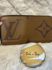 LV Reverse Mono Zippy Wallet