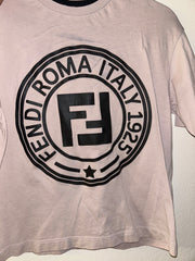 Fendi Kids Beige FF Tee Shirt