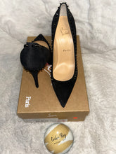 Christian Louboutin Black Anjalina Spikes Pumps
