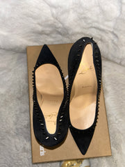 Christian Louboutin Black Anjalina Spikes Pumps