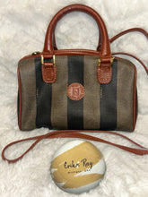 Fendi Pequin Mini Boston Bag