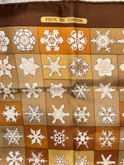 Hermes FEU De L’Hiver Vauzelles Carre Silk Scarf