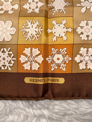 Hermes FEU De L’Hiver Vauzelles Carre Silk Scarf