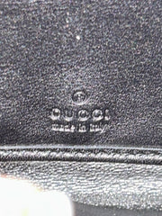 Gucci Guccisima Black Leather Zippy Wallet