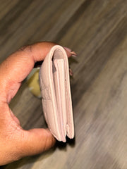 Dior Pink Cannage Snap Wallet