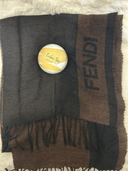 Fendi Black & Brown Scarf