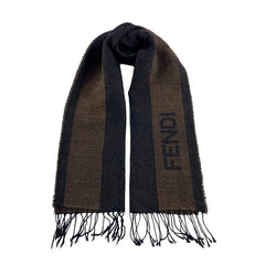 Fendi Black & Brown Scarf