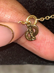 Christian Dior Gold Pearl Necklace