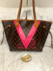 LV Limited Edition V Neverfull MM