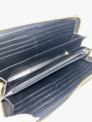YSL Black OTL Portefeuille Zippy Wallet
