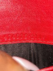 Gucci Red Marmont Wallet On Chain
