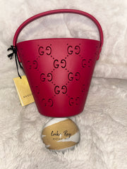 Gucci Pink GG Rubber Bucket Bag