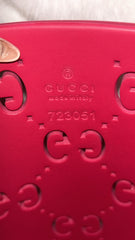 Gucci Pink GG Rubber Bucket Bag