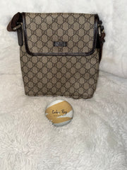 Gucci GG Canvas Flap Messenger Bag