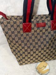 Gucci GG Web Red/Blue Tote