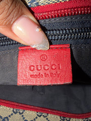Gucci GG Web Red/Blue Tote