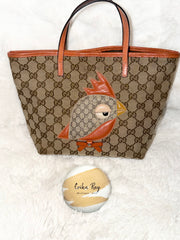 Gucci GG Canvas Parrot Mini Tote