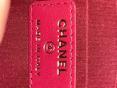 Chanel 19 Black Lambskin Pouch