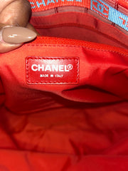 Chanel Red Travel Line Tote