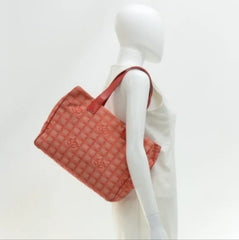 Chanel Red Travel Line Tote