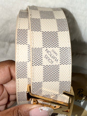 LV Damier Azur Belt