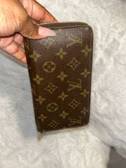 LV Limited Edition V Zippy Monogram Wallet
