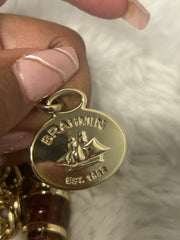 Brahmin Double Tassel Key Ring