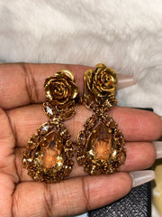 Prada Crystal Clip Earrings