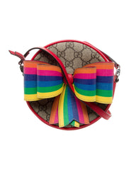 Gucci GG Supreme Rainbow Round Bag