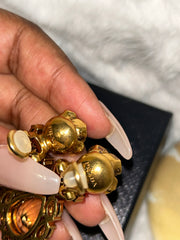 Prada Crystal Clip Earrings