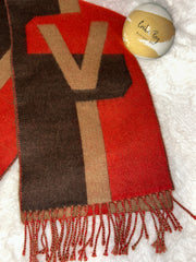 LV Striped Tricolor Scarf