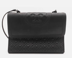 Tory Burch Fleming Matte Black Bag