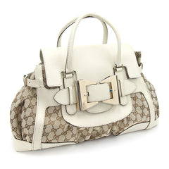 Gucci GG Canvas Queen Bow Top Handle Bag
