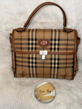 Burberry Plaid Top Handle Bag