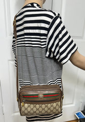 Gucci GG Canvas Web Crossbody Bag