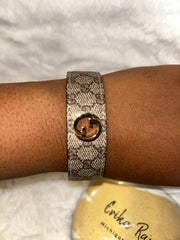 Gucci Blonde Leather Bracelet